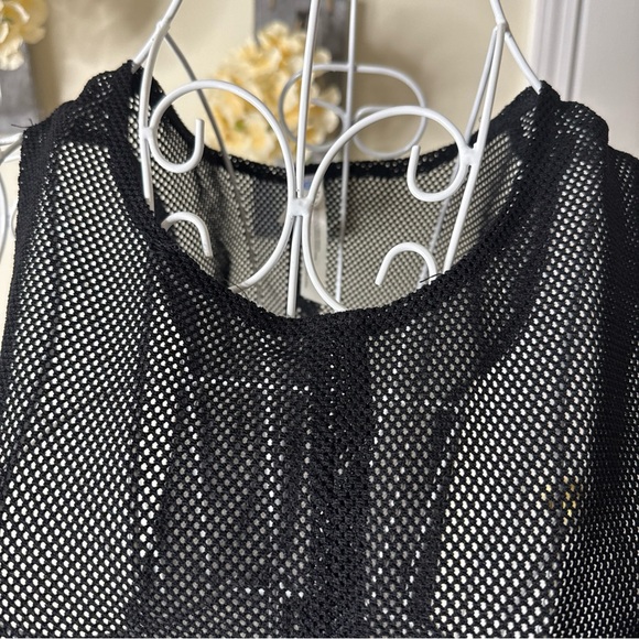 FP Movement by Free People Black Cutout Mesh Tank - Picture 4 of 5